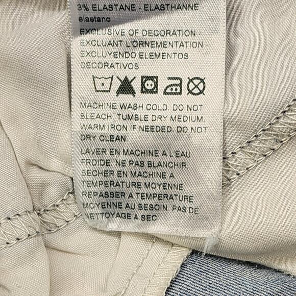 Levi's Denizen Jeans Womens 2 Blue Curvy Slim Cuffed Capri Low Rise Stretch - Picture 9 of 15